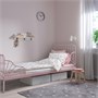 MINNEN, дополнительный каркас кровати с реечным основанием, светло-розовый 594.188.12