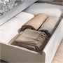 FÅGELFJÄLLET, Каркас кровати с 4 ящиками для хранения, кремовый/Лёнсет 796.210.92