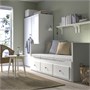HEMNES, кушетка с 3 ящиками/2 матрасами, белый/Оннфьеллет супертвердый 196.212.93