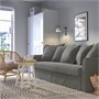 HOLMSUND, Диван-кровать 3-местный, Боргунда темно-серый 795.169.39