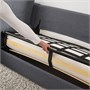 VIMLE, 3-местный диван-кровать с шезлонгом, Гуннаред средний серый 595.452.83