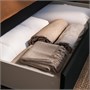 FÅGELFJÄLLET, Каркас кровати с 4 ящиками для хранения, под черный дуб/Lönset 296.211.41