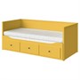 HEMNES, кушетка с 3 ящиками/2 матрасами, желтый/фирма Åfjäll 795.598.63