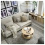 SÖDERHAMN, 3-местный диван-кровать, Фридтуна светло-бежевый 795.800.58