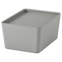 KUGGIS, коробка с крышкой, светло-серая 295.967.59