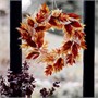 SMYCKA, искусственный венок, внутри/на улице/листовой оранжево-коричневый 906.312.97