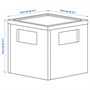 PANSARTAX, ящик для хранения с крышкой, прозрачный серо-синий 005.150.23