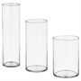 CYLINDER, ваза, набор 3 шт., прозрачное стекло 601.752.14