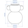 IKEA PS 2026, ваза, стекло/белый/зелено-розовый 306.185.62