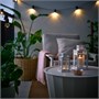 BORRBY, фонарь для чайной свечи, белый/белый 906.088.57