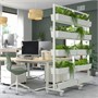 MITTZON, рама на роликах/контейнер/кабельная коробка, белый 295.359.40