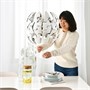 IKEA PS 2014, подвесной светильник, белый/серебристый 603.114.95