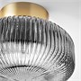 SOLKLINT, потолочный светильник, латунь/серое прозрачное стекло 004.720.33