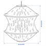 BLÅSTÅNG / HAVSDJUP, подвесной светильник, бежевый/черный 296.237.53