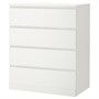 MALM, комод с 4 ящиками, белый 203.546.46
