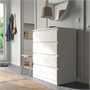 MALM, комод с 4 ящиками, белый 203.546.46