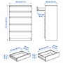KULLEN, комод с 5 ящиками, белый 903.557.32