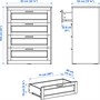 SONGESAND, комод с 4 ящиками, белый 403.667.90
