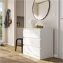 MALM, комод с 3 ящиками, белый 903.546.43
