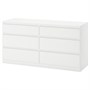 KULLEN, комод с 6 ящиками, белый 503.557.34