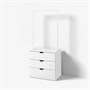 NORDLI, комод с 3 ящиками, белый 392.952.18