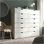 NORDLI, комод с 12 ящиками, белый 392.084.19