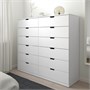 NORDLI, комод с 12 ящиками, белый 392.084.19
