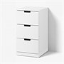 NORDLI, комод с 3 ящиками, белый 192.398.36