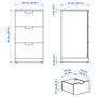 NORDLI, комод с 3 ящиками, белый 192.398.36