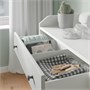 HAUGA, комод с 6 ящиками, белый 805.815.37