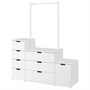 NORDLI, комод с 8 ящиками, белый 192.954.03