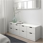 NORDLI, комод с 8 ящиками, белый 092.084.30