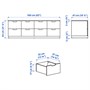 NORDLI, комод с 8 ящиками, белый 092.084.30