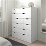 NORDLI, комод с 12 ящиками, белый 592.084.18