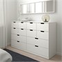 NORDLI, комод с 12 ящиками, белый 792.084.17
