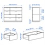 NORDLI, комод с 8 ящиками, белый 292.084.29