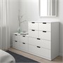 NORDLI, комод с 10 ящиками, белый 092.480.11