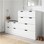 NORDLI, комод с 10 ящиками, белый 092.480.11