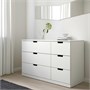NORDLI, комод с 6 ящиками, белый 892.084.26