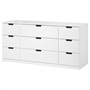 NORDLI, комод с 9 ящиками, белый 492.084.33