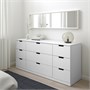 NORDLI, комод с 9 ящиками, белый 492.084.33