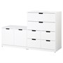 NORDLI, комод с 8 ящиками, белый 592.766.24