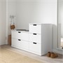 NORDLI, комод с 5 ящиками, белый 292.480.34