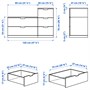 NORDLI, комод с 5 ящиками, белый 292.480.34