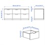 NORDLI, комод с 6 ящиками, белый 092.084.25