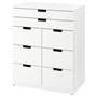 NORDLI, комод с 8 ящиками, белый 493.368.88