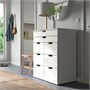 NORDLI, комод с 8 ящиками, белый 493.368.88