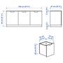 NORDLI, комод с 3 ящиками, белый 492.765.68