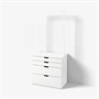 NORDLI, комод с 4 ящиками, белый 693.368.73