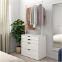 NORDLI, комод с 4 ящиками, белый 693.368.73